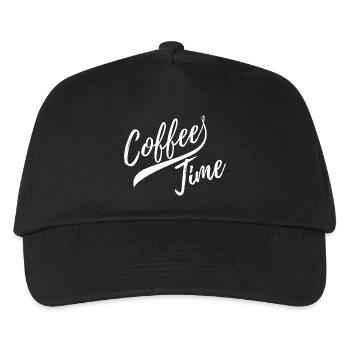 It is coffee time - Kids’ Baseball Cap - black - Front