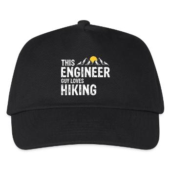 Engineer Who Hikes Proud Trail Trekker Outdoor Fan - Kinder Basecap - Schwarz - Vorne