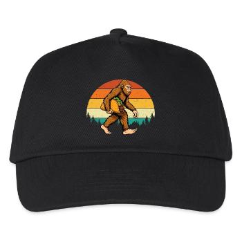 Bigfoot Portant Taco Drôle Fiesta Mashup - Casquette de baseball Enfant - noir - Devant