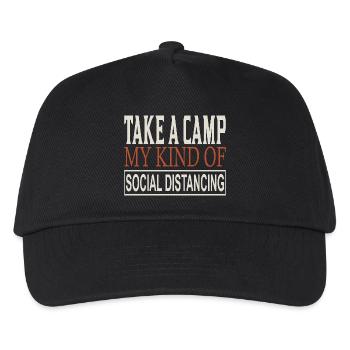 Take a Camp My Social Distancing - Kids’ Baseball Cap - black - Front