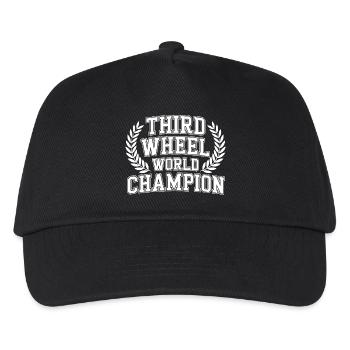 Third Wheel World Champion - Kids’ Baseball Cap - black - Front