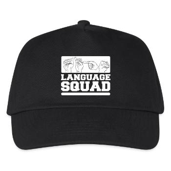 ASL Sign Language Interpreter - Kids’ Baseball Cap - black - Front