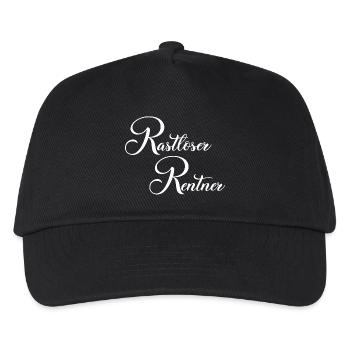 Restless pensioner lettering - Kids’ Baseball Cap - black - Front
