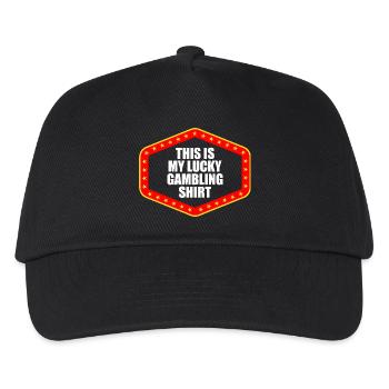 Lucky gambling Casino Gambling Funny Player - Kids’ Baseball Cap - black - Front