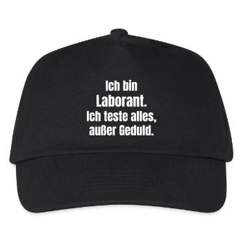 Technicien de laboratoire disant sans patience - Casquette de baseball Enfant - noir - Devant