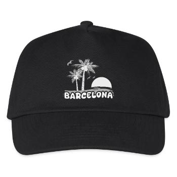 Barcelona as a beach - Kids’ Baseball Cap - black - Front