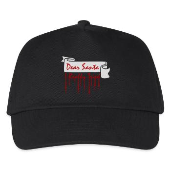 Dear Santa I Really Tried Christmas Humor Funny - Kids’ Baseball Cap - black - Front