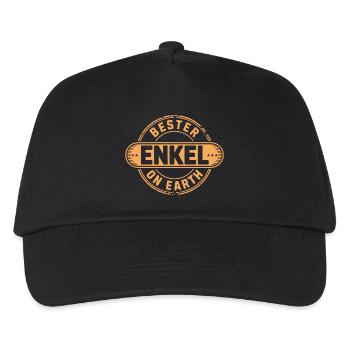 Best Grandson Gift - Kids’ Baseball Cap - black - Front