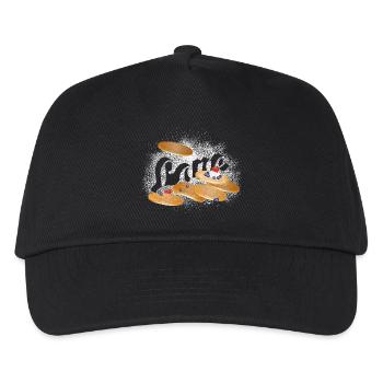 Golden brown pancakes with berries – sweet baking motif - Kids’ Baseball Cap - black - Front