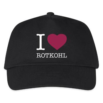 I love red cabbage - Kids’ Baseball Cap - black - Front