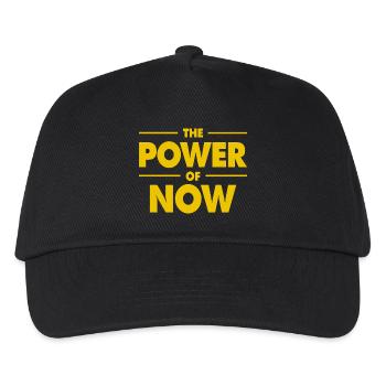 The Power Of Now Die Macht des Jetzt - Kinder Basecap - Schwarz - Vorne
