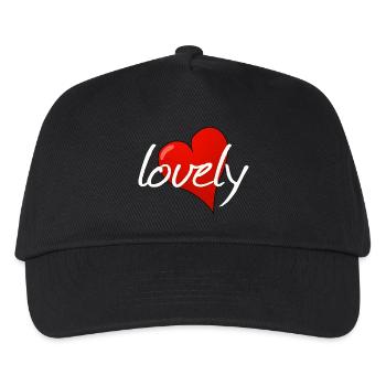 LOVELY - Kinder Basecap - Schwarz - Vorne