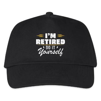 Je suis à la retraite, fais-le toi-même, offre de la retraite - Casquette de baseball Enfant - noir - Devant
