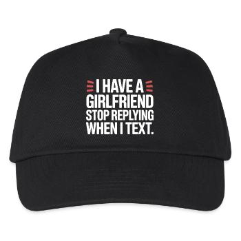J’ai une copine, arrête de répondre à la fête anti-flirt - Casquette de baseball Enfant - noir - Devant