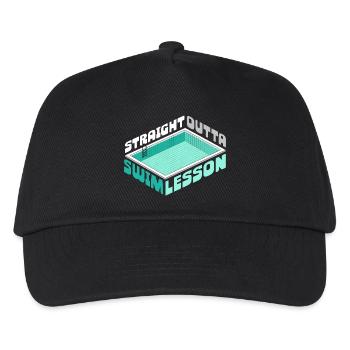Swim Instructor Straight Outta Swim Lesson - Kids’ Baseball Cap - black - Front