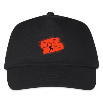 Klettern Adrenalin Junkie - Kinder Basecap - Schwarz - Vorne
