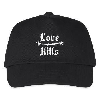 Gothic Barbed Wire Typography - Kids’ Baseball Cap - black - Front