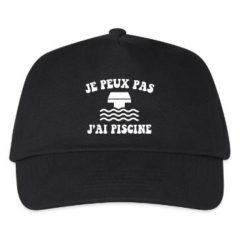 I can't I have a swimming pool - Kids’ Baseball Cap - black - Front
