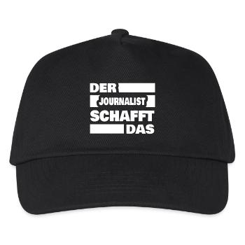 Journalist - Kinder Basecap - Schwarz - Vorne