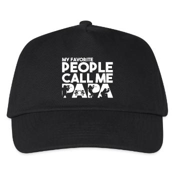 My Favorite People Call Me Papa Paintball Dad - Kids’ Baseball Cap - black - Front