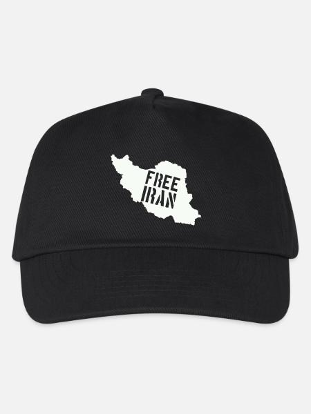 Iran Freiheit Free Iran - Kinder Basecap - Schwarz