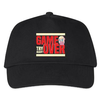 Game Over Retro Humor Again? - Kids’ Baseball Cap - black - Front