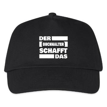 Buchhalter - Kinder Basecap - Schwarz - Vorne