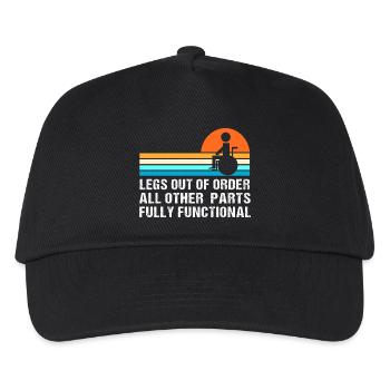 wheelchair - Kids’ Baseball Cap - black - Front