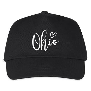 Ohio Heart Women's Love Ohio - Kinder Basecap - Schwarz - Vorne