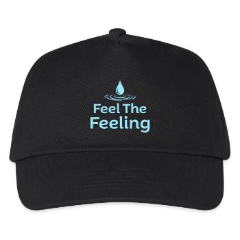 Feel the Feeling Achtsamkeit Wassertropfen - Kinder Basecap - Schwarz - Vorne