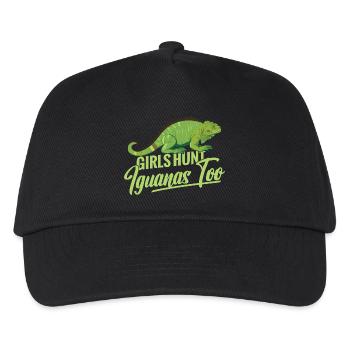  Iguana Hunting Women Reptile Hunter Lizard - Kids’ Baseball Cap - black - Front