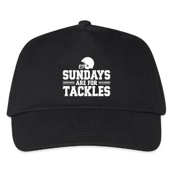Sundays are for Tackles Football Fan Sport - Kinder Basecap - Schwarz - Vorne