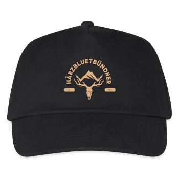 Härzbluetbündner - Kids’ Baseball Cap - black - Front
