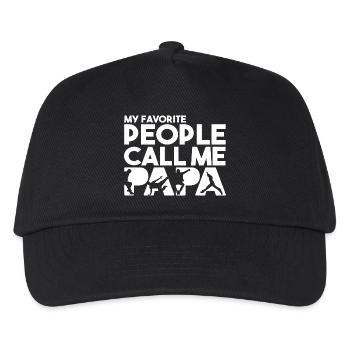 My Favorite People Call Me Papa Parkour Dad - Kids’ Baseball Cap - black - Front