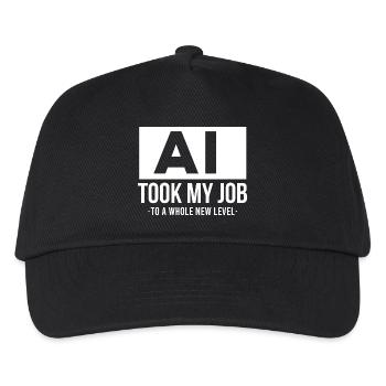 KI hat mir meinen Job genommen – künstliche Intelligenz - Kinder Basecap - Schwarz - Vorne