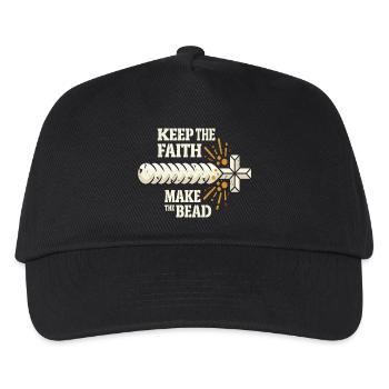 Gardez la foi : fabriquez la perle - Casquette de baseball Enfant - noir - Devant