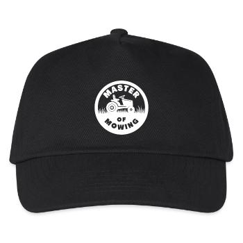 Master of Mowing Lawn Mower Tractor - Kids’ Baseball Cap - black - Front
