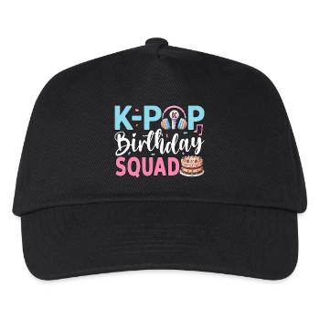 K-Pop Birthday Squad - Kinder Basecap - Schwarz - Vorne