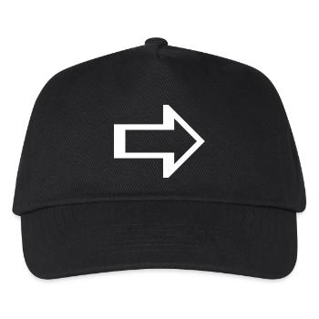 Arrow right left Icon - Kids’ Baseball Cap - black - Front