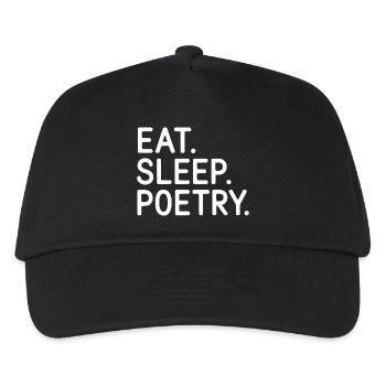 Eat Sleep Poetry Tee - Kids’ Baseball Cap - black - Front