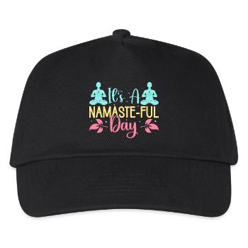 Yoga It ́s A Namaste-ful Day Funny Yoga - Kids’ Baseball Cap - black - Front