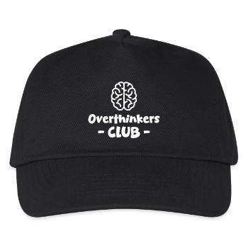 Overthinkers Club weiss - Kinder Basecap - Schwarz - Vorne