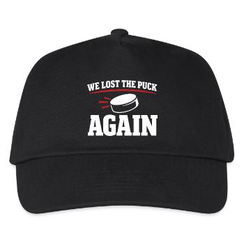 Beer League Hockey Funny Hockey Players Team Humor - Kids’ Baseball Cap - black - Front