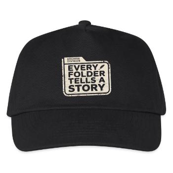 Chaque dossier raconte une histoire - Casquette de baseball Enfant - noir - Devant