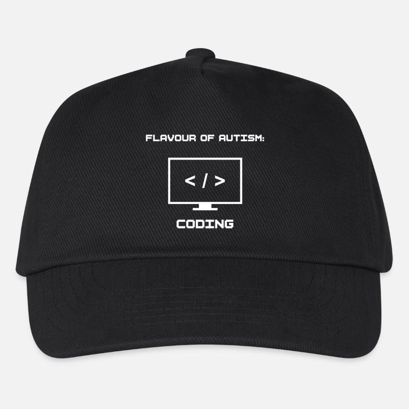Flavour of Autism: Coding - Kids’ Baseball Cap - black