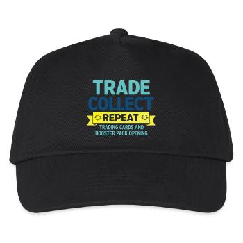 Échanger, collectionner, recommencer les cartes à collectionner et le booster - Casquette de baseball Enfant - noir - Devant