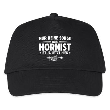 Blasmusiker - Keine Sorge der Hronist ist hier - Kinder Basecap - Schwarz - Vorne