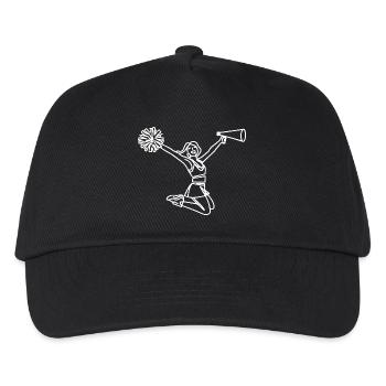 Cheerleader Skizze - Kinder Basecap - Schwarz - Vorne