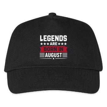 Legends Are Born In August - Kids’ Baseball Cap - black - Front