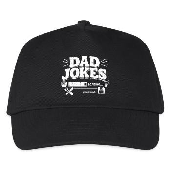 dad jokes loading please wait - Kinder Basecap - Schwarz - Vorne